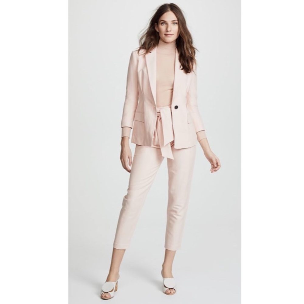 Joie Jun Paperbag Pants in Washed Rose Pink